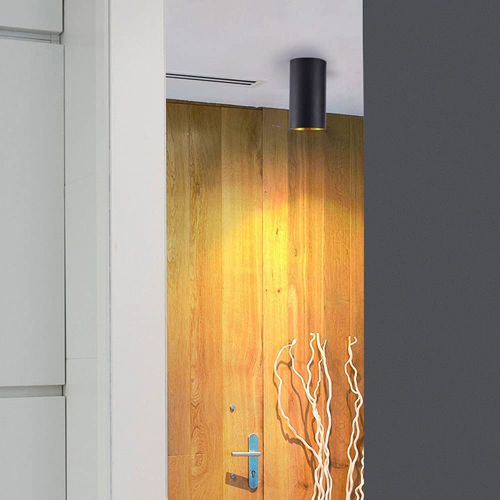 Podtynkowy reflektor sufitowy, 10 W, cylindryczna oprawa aluminiowa, nowoczesne i czyste oświetlenie nastrojowe do magazynu, wyspy kuchennej, korytarza