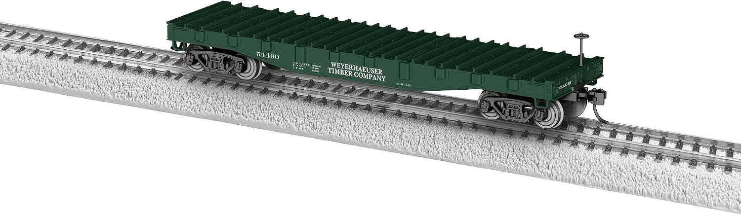 Lionel Weyerhauser Steel-Deck HO Gauge Model Train Flatcar