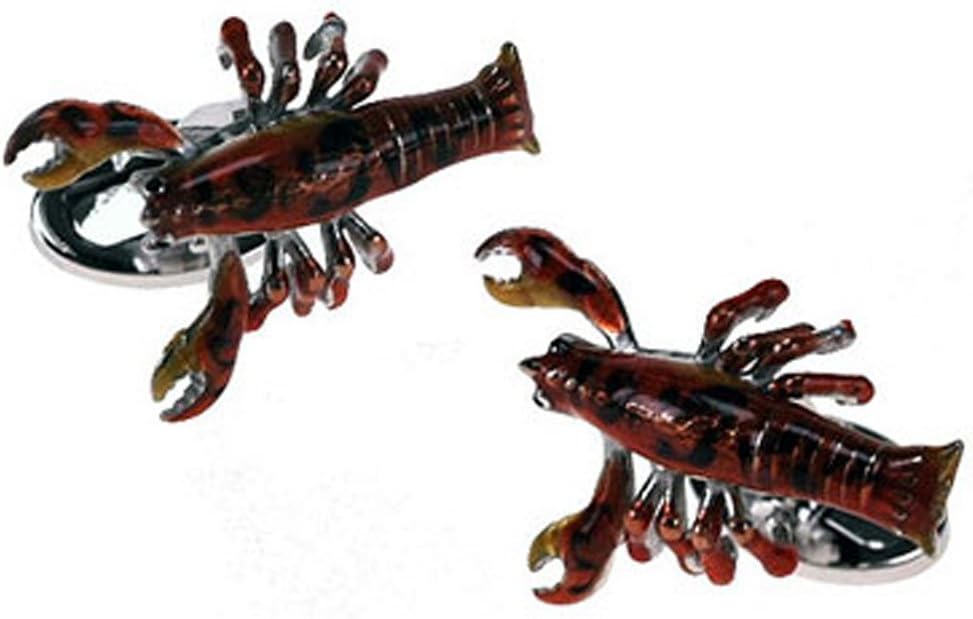Jan Leslie Sterling Silver Moving Lobster Cufflinks