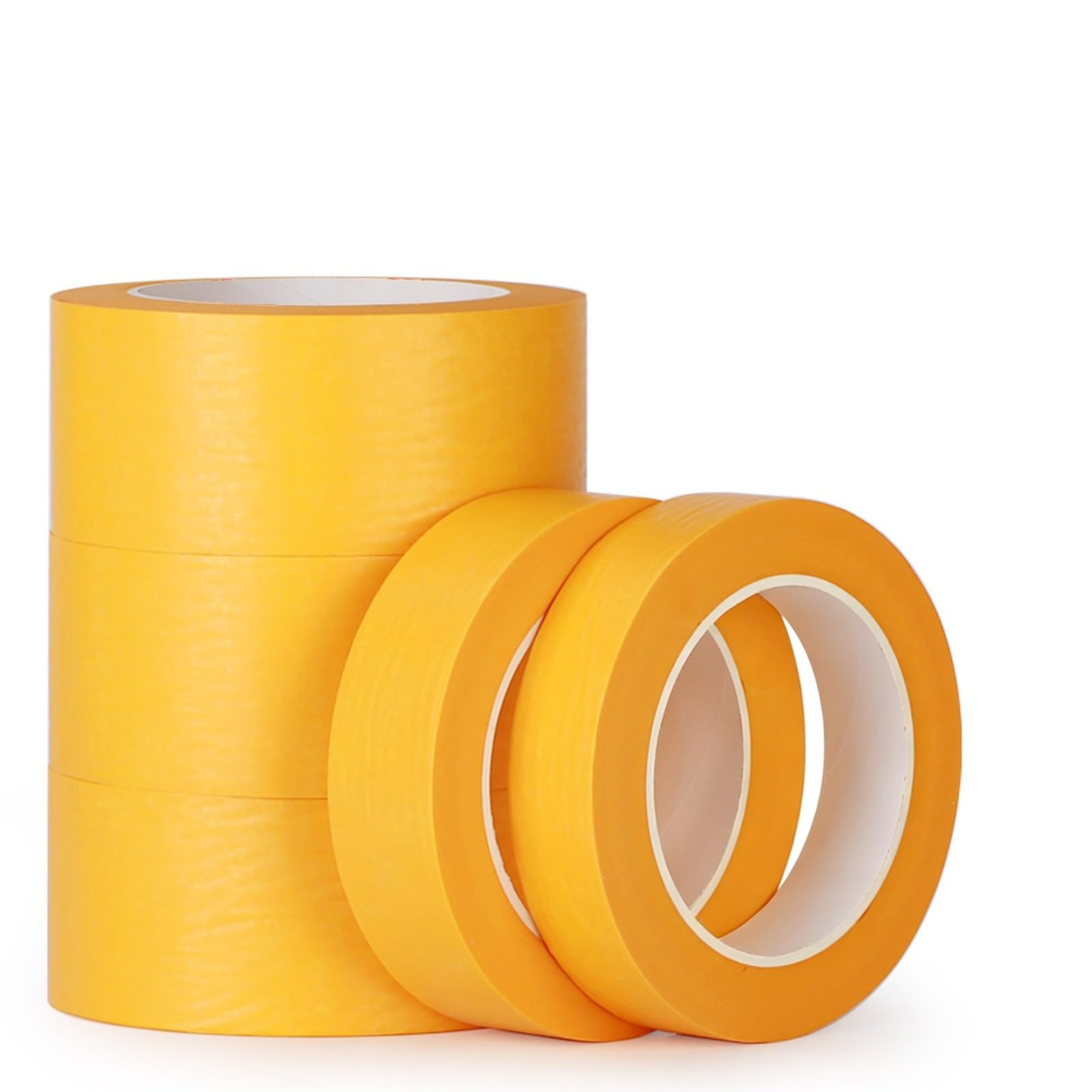 Leicht Reißbares Washi Tape Set, Klebeband Bunt mit Hoher Klebkraft | 10er-Rollenpackung, gelb, geeignet for Fugenabdichtungen und Spritzlackier-/Renovierungsarbeiten((5cm/1.96in)*10)