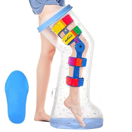 Fundas de fundición para patas de ducha, 100% impermeable para ducha, protector de molde para piernas adultas, funda para botas de ducha para pie