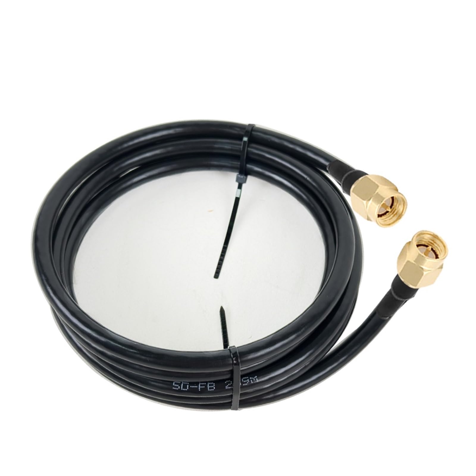 1 szt. 50-omowy kabel koncentryczny RF 5D-FB o niskiej stratności z wtykiem męskim SMA do wzmacniaczy sygnału mobilnego i rozdzielaczy antenowych Lucky(RP SMA M to RP SMA F,10M(32.8FT))