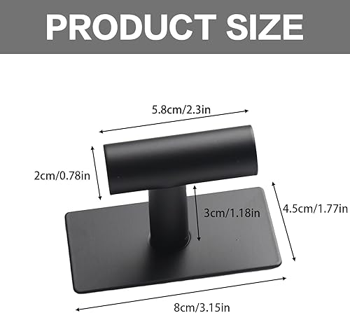 Miniatura 2 de Adhesive Towel Hooks for Bathroom Wall  Heavy Duty Waterproof Sticky Hooks for Hanging Towels, Robes, Clothes, Coat, Self Adhesive Wall Mount Hooks,