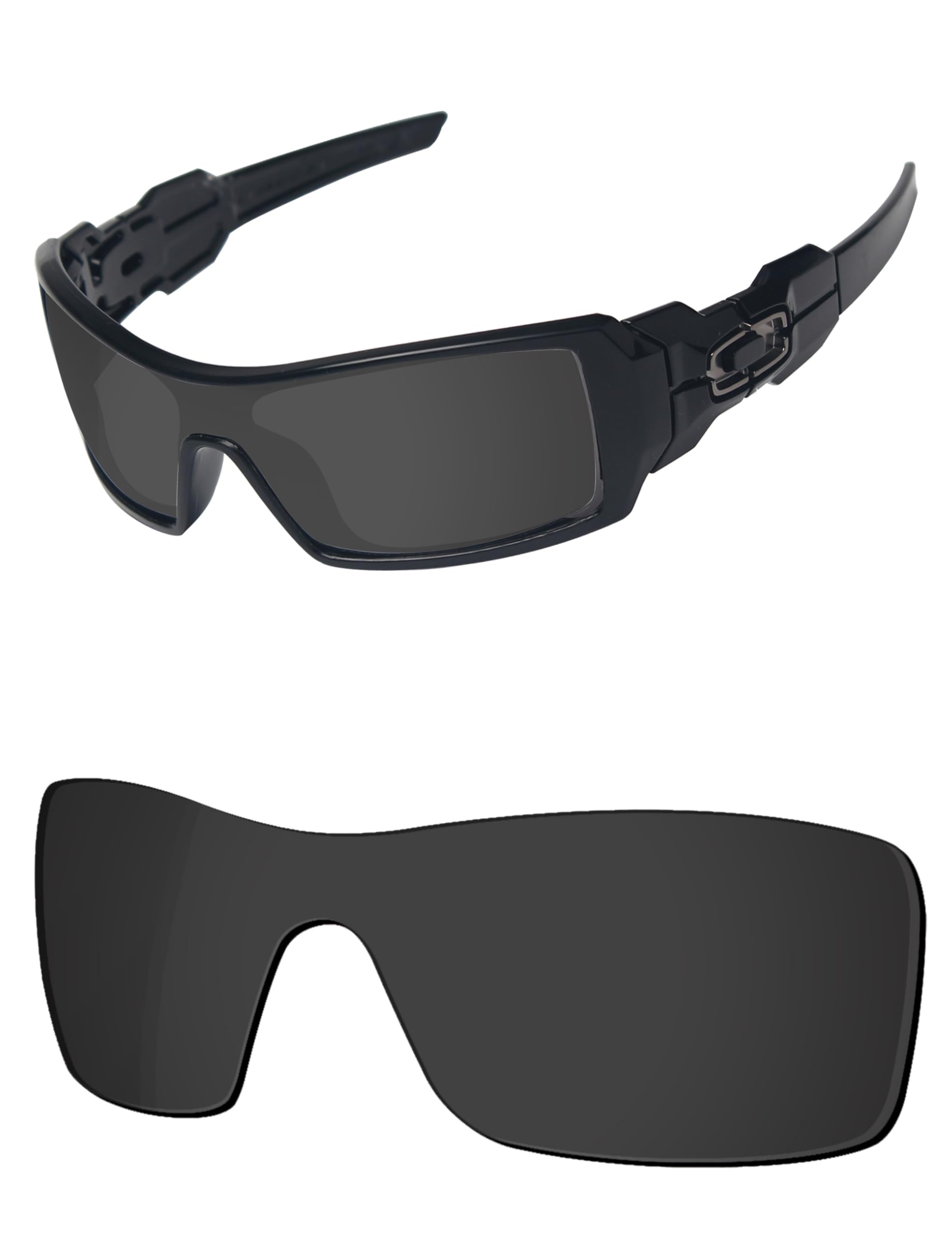 OSharp Lentes de repuesto para lentes de sol Oakley Oil Rig – Polarizados HD, espejados, protección UV y ajuste perfecto