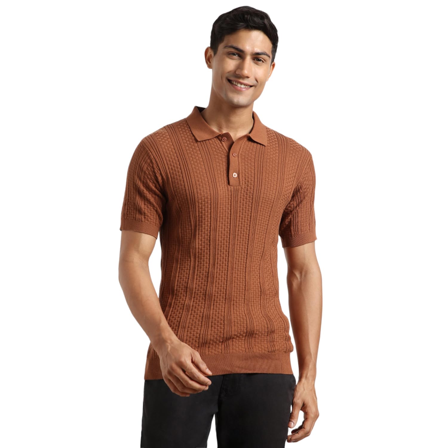 Nobero Men's Oxford Textured Polo Shirt - 100% Cotton Flat Knit, Regular Fit, Classic Polo Collar with 5-Inch Placket, Sof... - Review, Price and Buying Guide