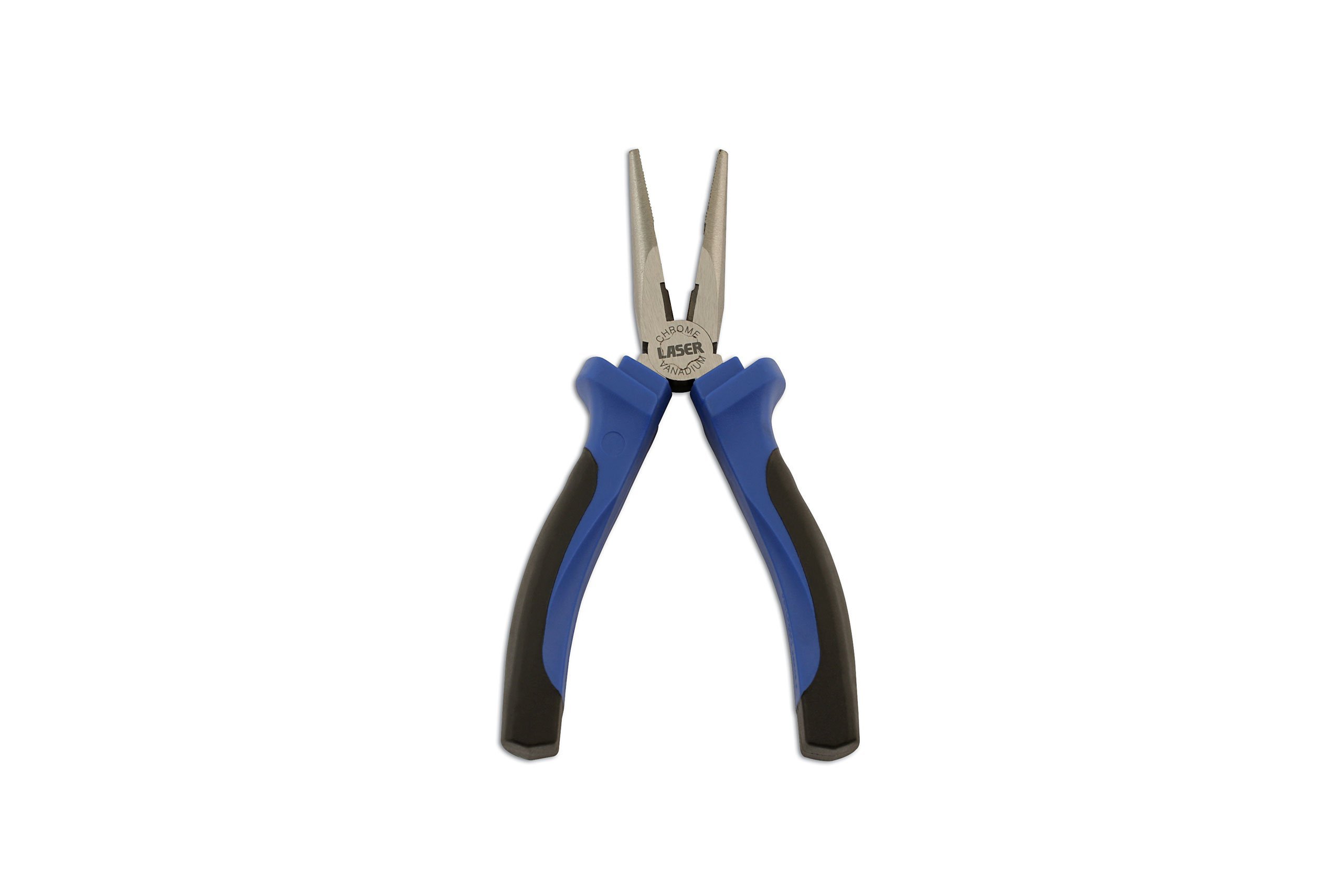 Laser Tools 5893 Long Nose Pliers 150mm Serrated Grip Jaws Wire Cutters