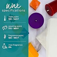 Vista 3 de Cera de vela de parafina para el hogar totalmente refinada de 20 libras, cera de parafina para hacer velas, cera de vela a granel para proyectos