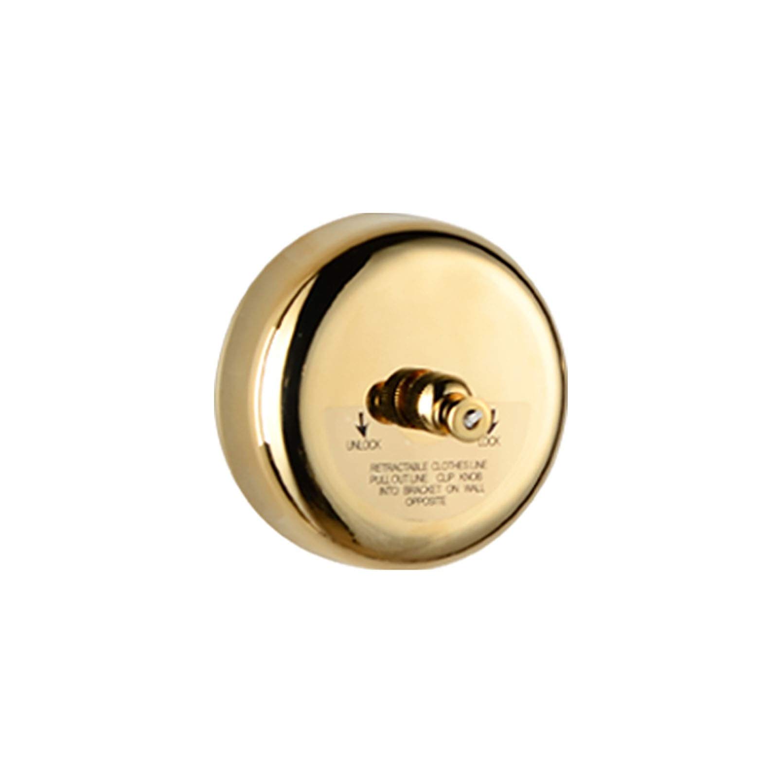 Retractable Clothesline Rope Bathroom Balcony Invisible Clothesline Wall Hanging Perforated for Bathroom, Hotel(Gold)