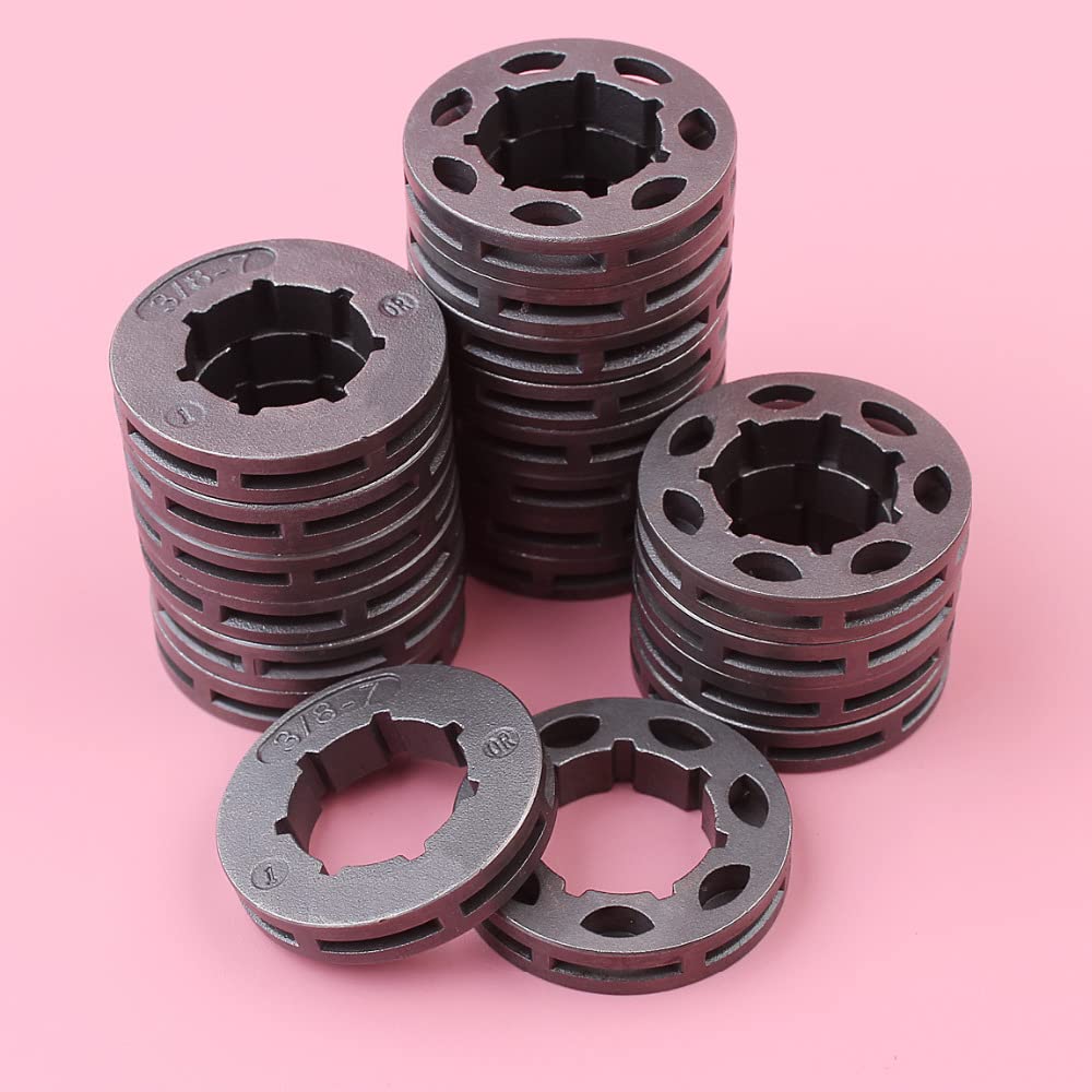 Lote de 20 piñones for Motosierra 028, 034, 029, 036, 039, MS290, MS310, MS360, MS390, Paso de 3/8", 7 Dientes, Estriado pequeño de 19 mm.