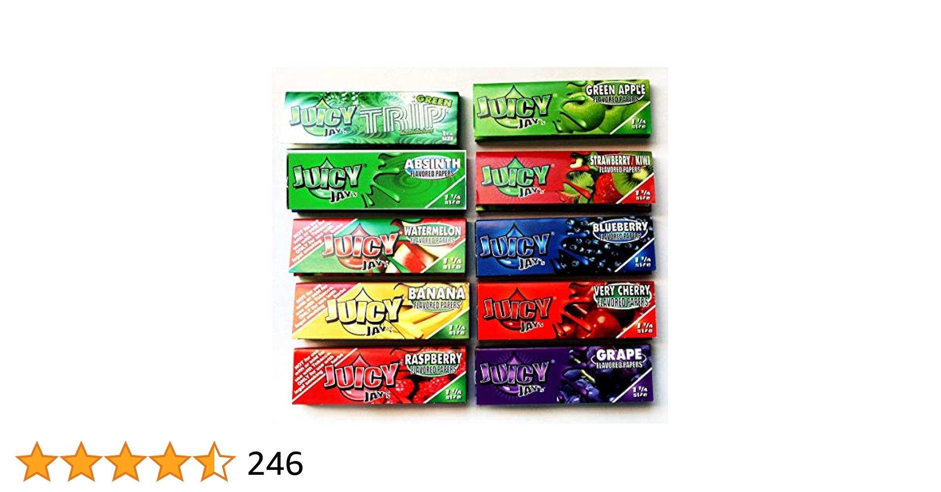 日用品詰め合わせ Juicy jay papers 10 booklets x 1 1/4 papers : Amazon.ca