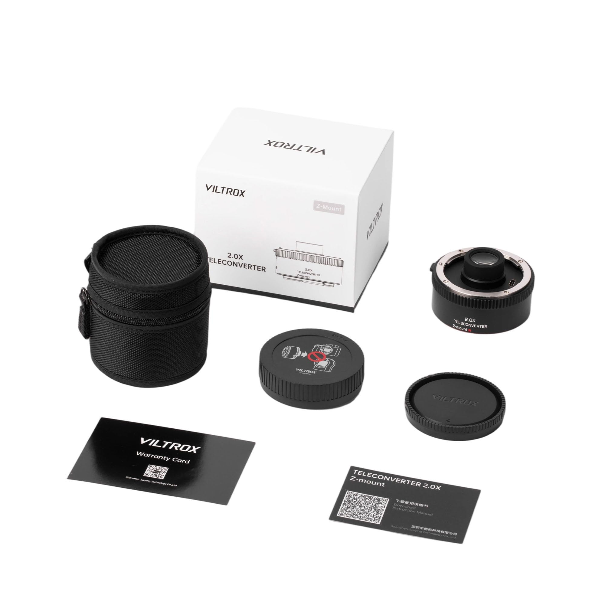 VILTROX Teleconverter TC-2.0X per ingrandimento 2.0X, messa a fuoco automatica, convertitore di estensione per teleconverter compatibile con Nikon Z-Mount NIKKOR Z 70-200mm f/2.8VR S, 400mm f/4.5 VR S