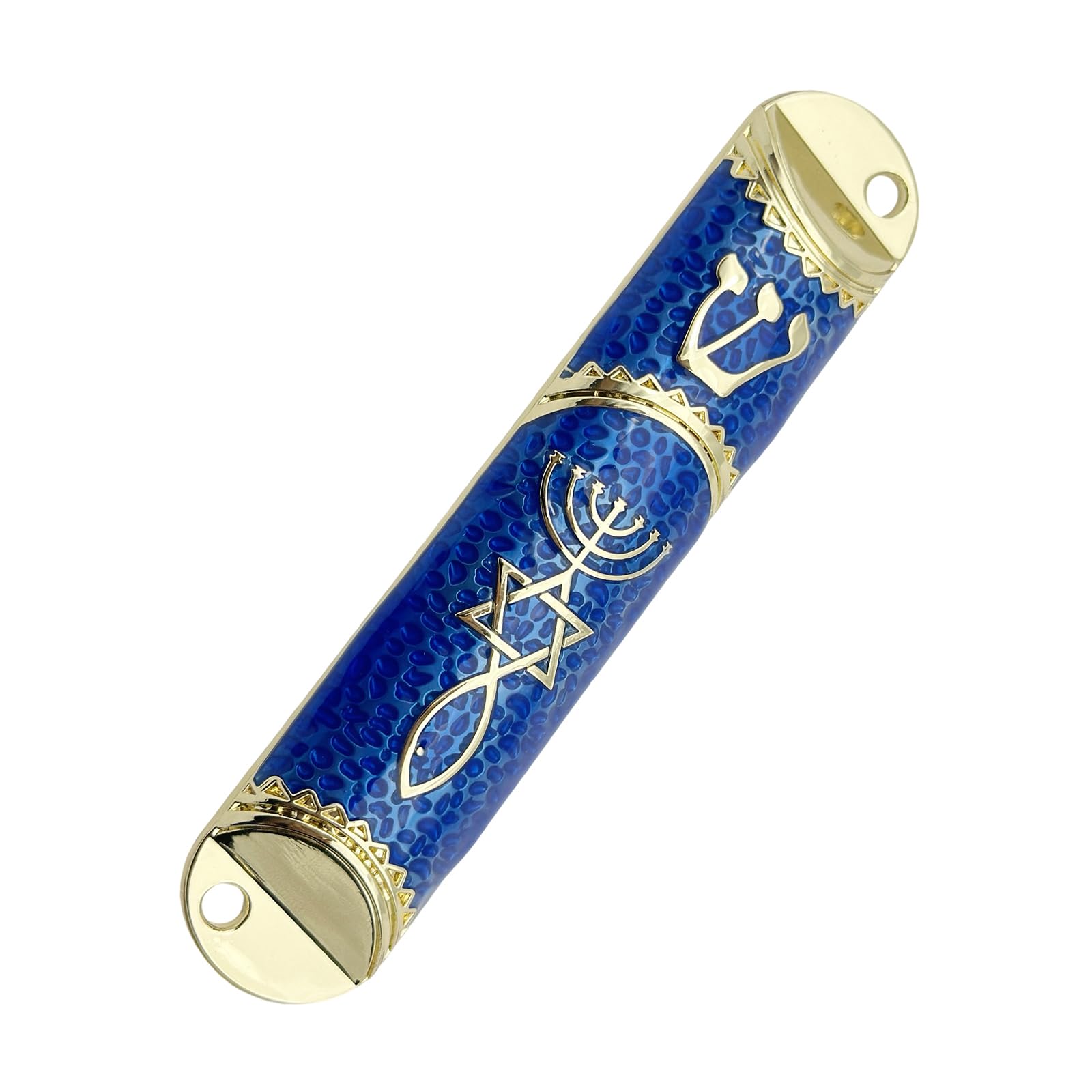 TQUXNGA Metal Mezuzah for Door Jewishes Door Case Messianic Seal Holy Lands Mezuzahs House Warming Blessing Gift Metal