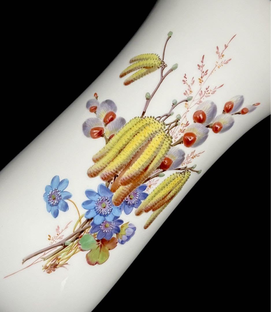 Amazon.co.jp: Meissenマイセン 極1級品 尾状花序 蝶 フラワーベース