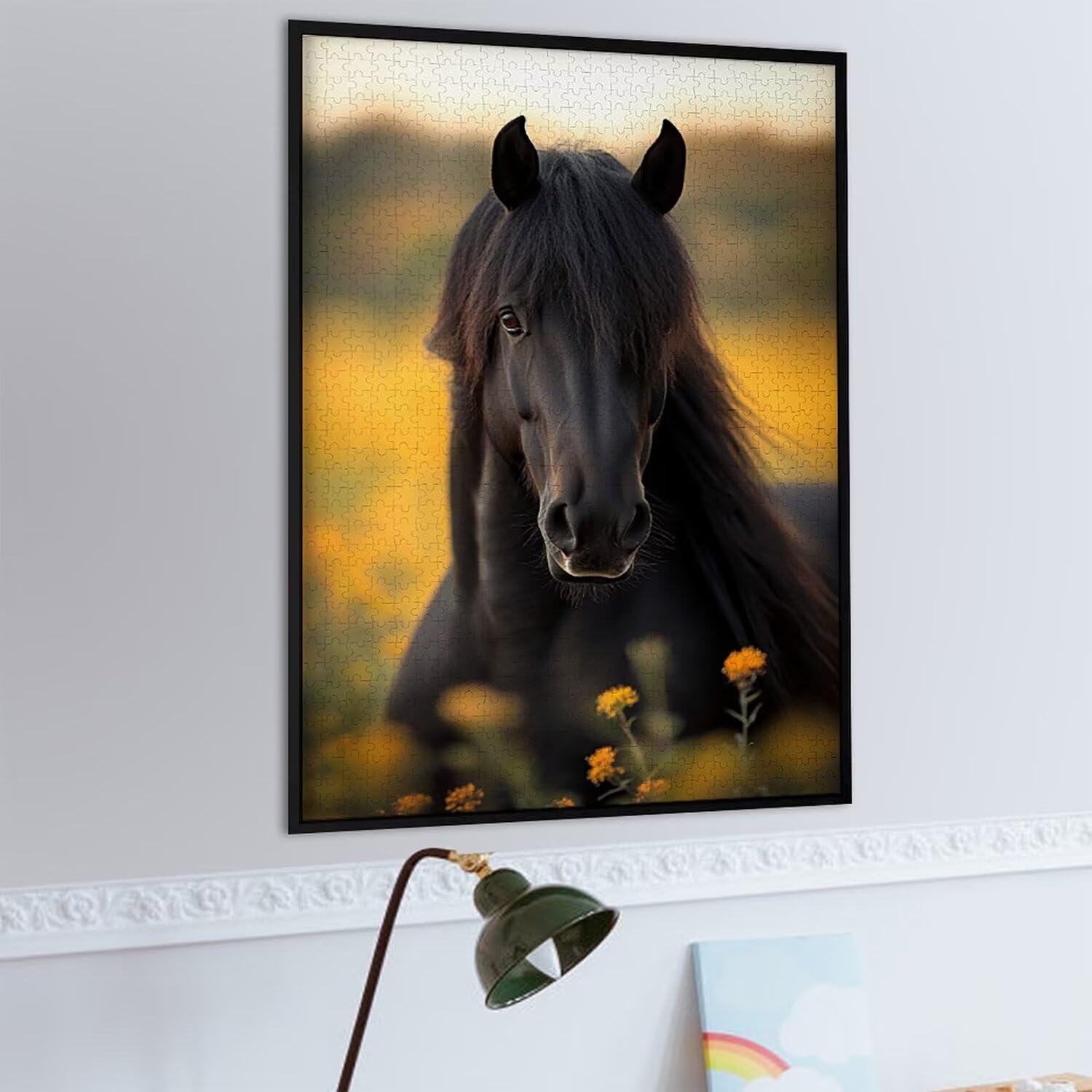 Puzzle dla dorosłych, 1000 sztuk, rumak, 1000 elementów, puzzle dla dorosłych, gra edukacyjna, 76 x 50 cm, odpowiednie do dekompresji i dekoracji ścian pokoju, prezenty j-488