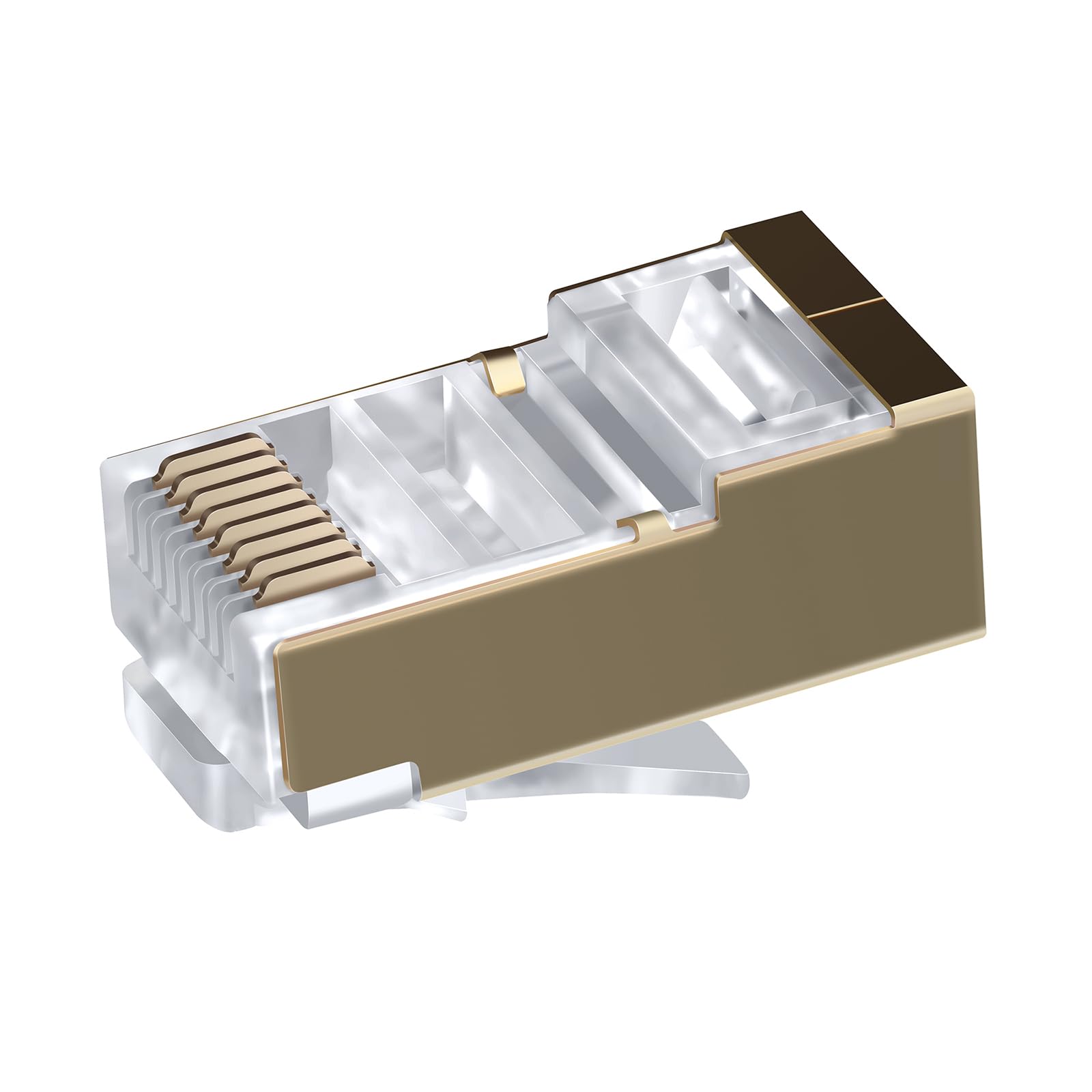 ShineKeeCustomized Cat7 RJ45 Connectors for 26awg cat7 ethernet Cable ONLY for 26AWG 50-Pack