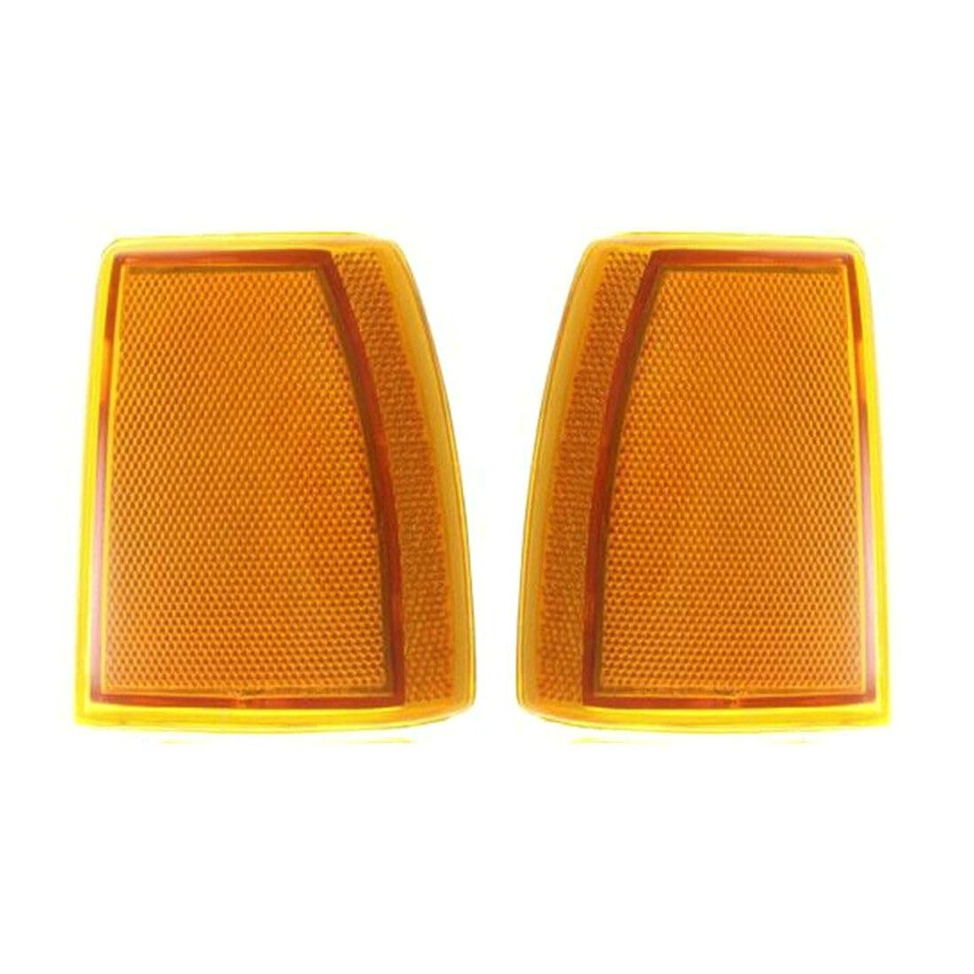BZNJJPLS Corner Lights Set for Ford for Bronco II 1989-1990 for Explorer 1991-1994 for Ranger 1989-1992 Driver and Passenger Side Amber Lens 154-0646