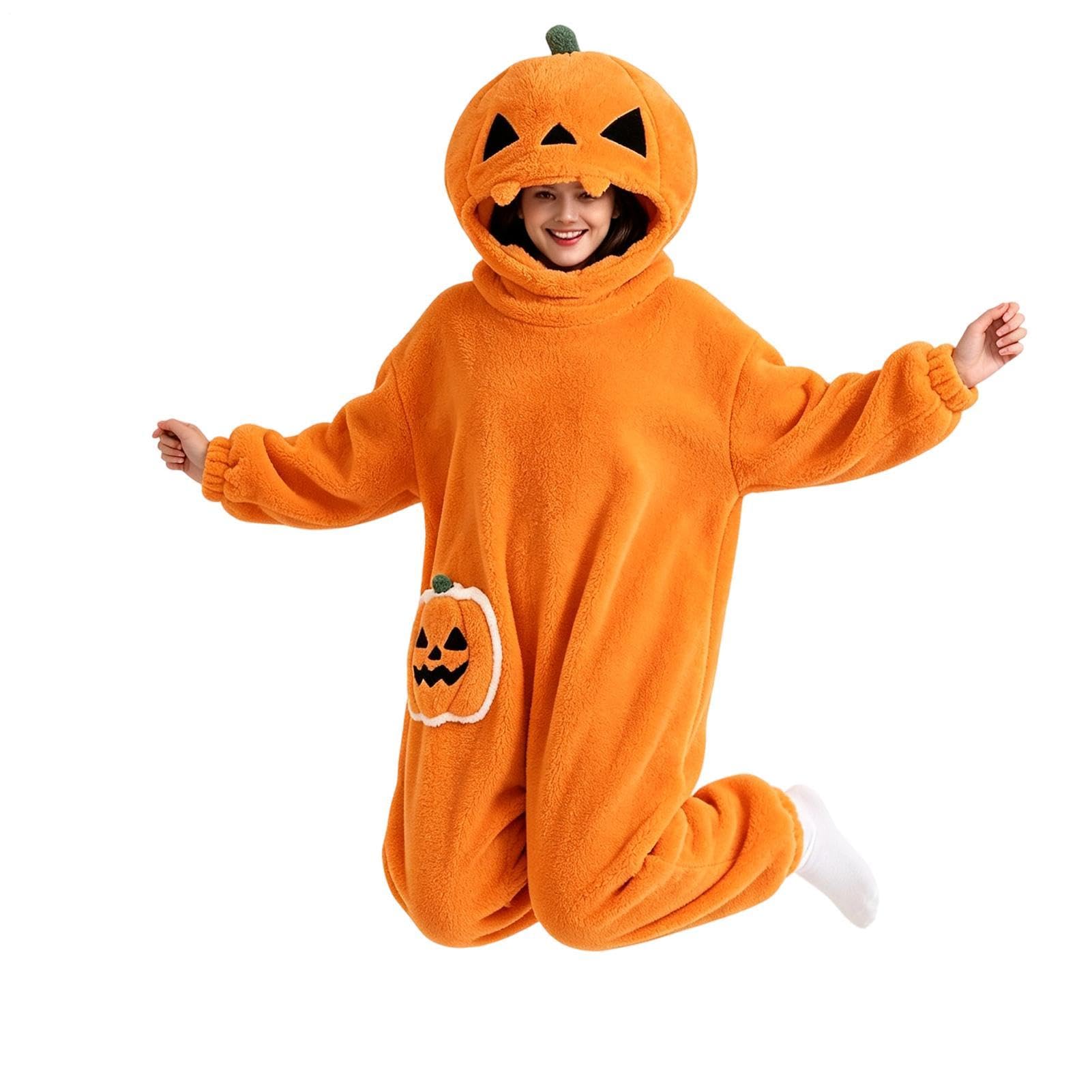 Costume Intero Halloween Adulto Pigiama Morbido e Confortevole Indossabile | Coperta Indossabile Per Giochi Di Ruolo A Casa, Spettacoli, Feste Di Halloween, Vacanze, Festival, Falò Autunnale E Fot