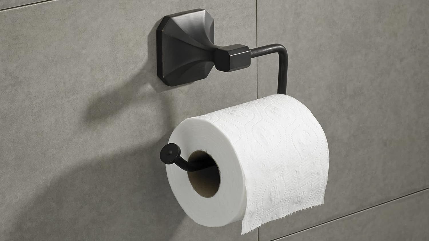 Richelieu Hardware NB1020146 Riviera Collection Transitional Toilet Paper Holder, Brushed Oil-Rubbed Bronze