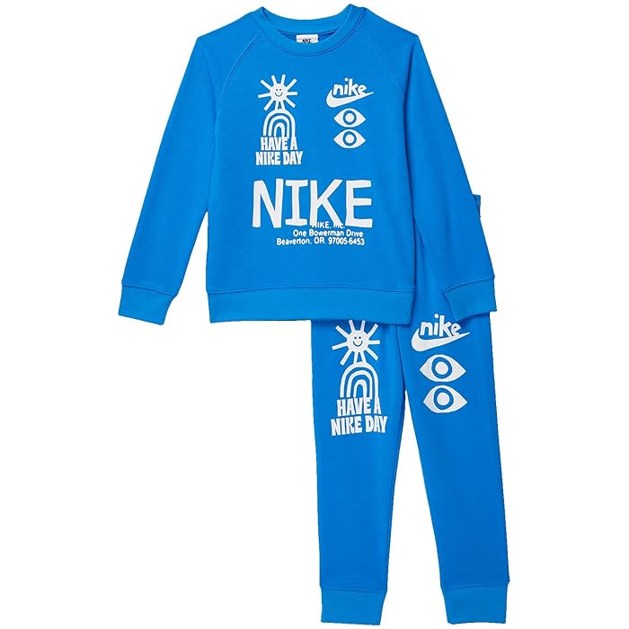 Nike Kids NSW HBR Statement Crew Set (Toddler/Little Kids) | Zappos.com