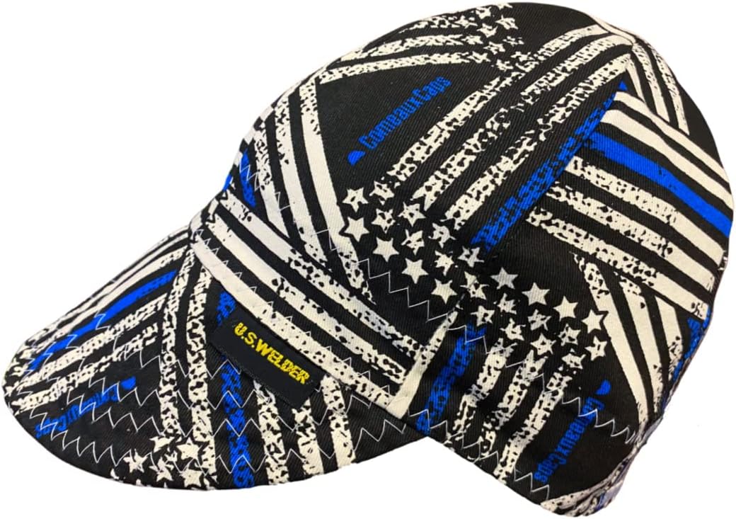 Reversible Welding Cap Flag Print