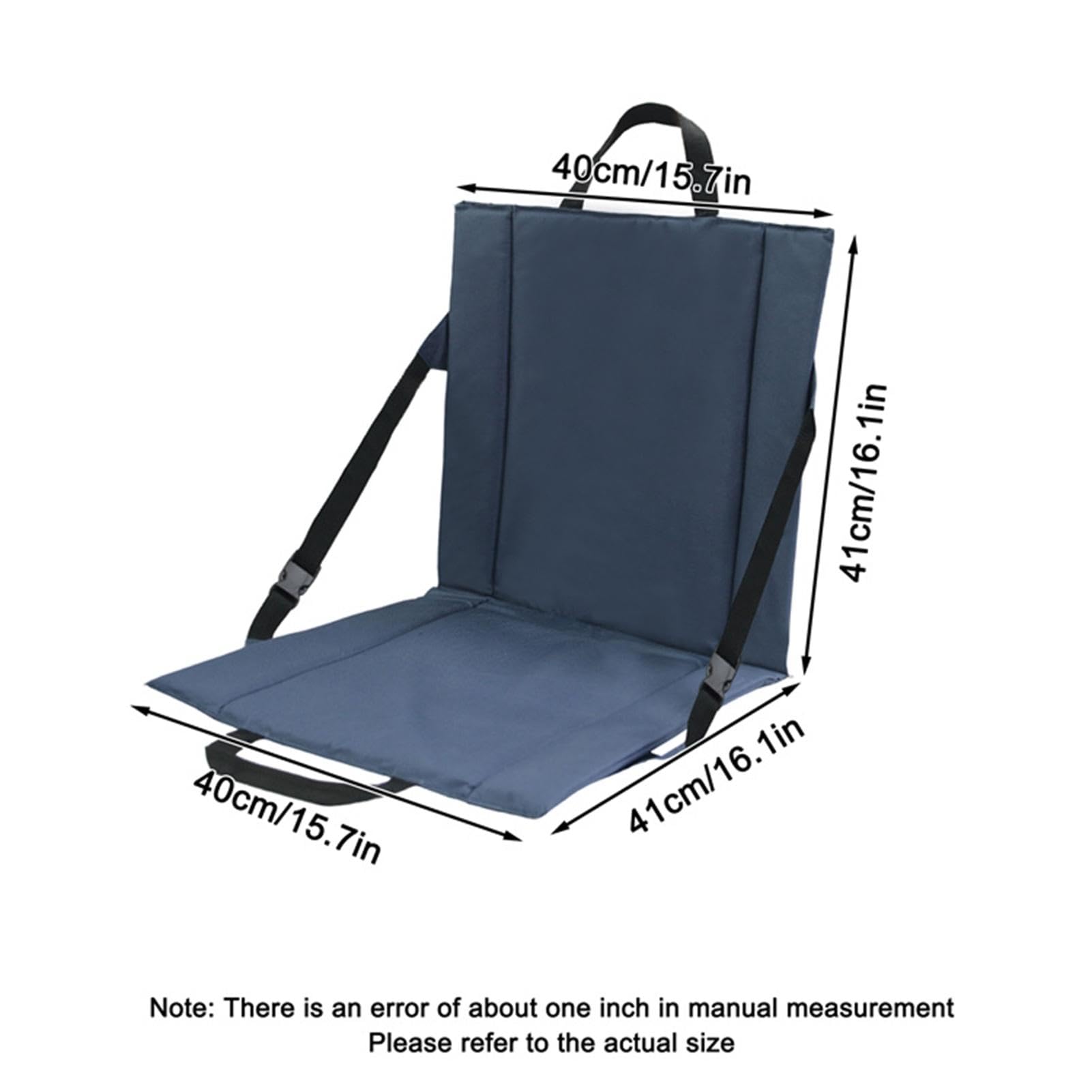 Pack De 2 Cojines Plegables Para Exteriores – 29x40 Cm, Tela Oxford Antidesgaste, Aislantes De Humedad, Con Bolsa De Transporte, Ideales Para Estadios Y Camping