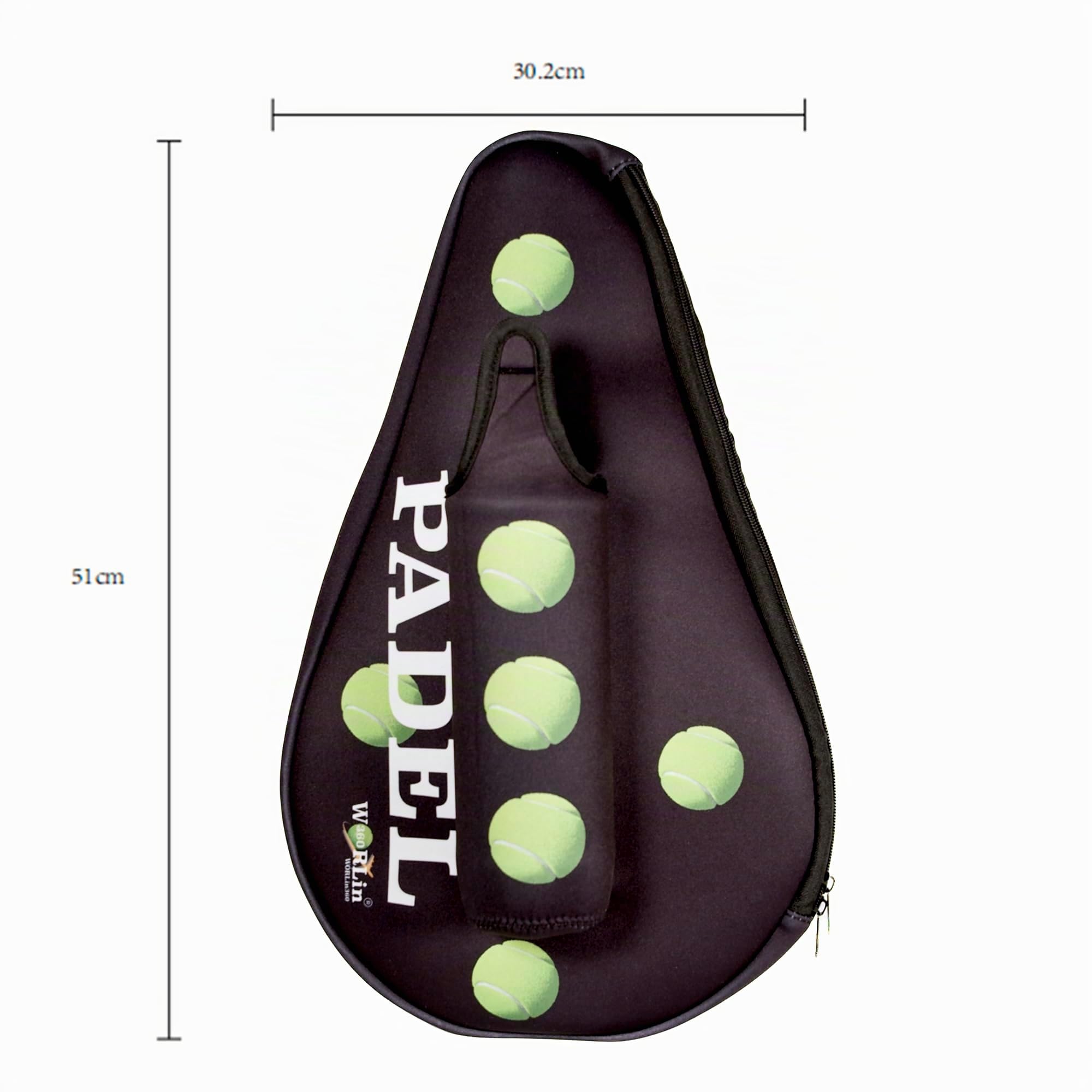 WorLin360 Tasche für Padelschläger, mit Tasche für Bälle, Tasche für Padelschläger, Padel-Schlägertasche, spezielles Design.
