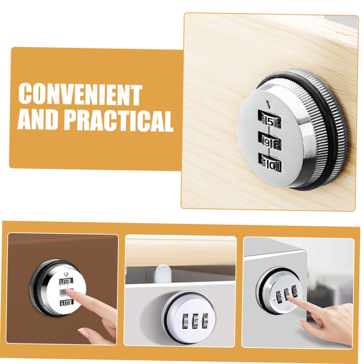 Uonlytech 5pezzi Serratura Per Armadietti Con Combinazione Tre Cifre Sicurezza Avanzata Per Armadi e Scatole Elettriche Design Elegante e Resistente Facile Installazione e Versatilità Uso