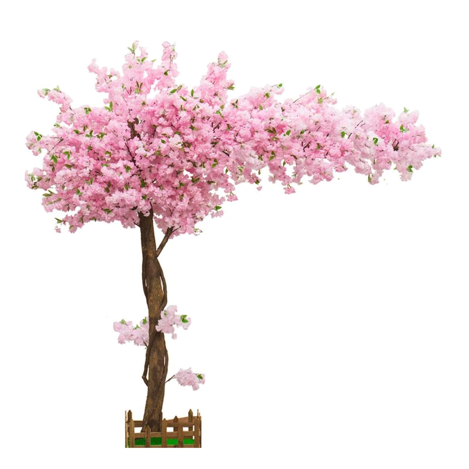 GLJTUO fake tree Large Fake Tree Artificial Cherry Tree Stylish And Realistic Simulation Tree For Hotel Shopping Mall Artificial Plant Decor Realistic Design