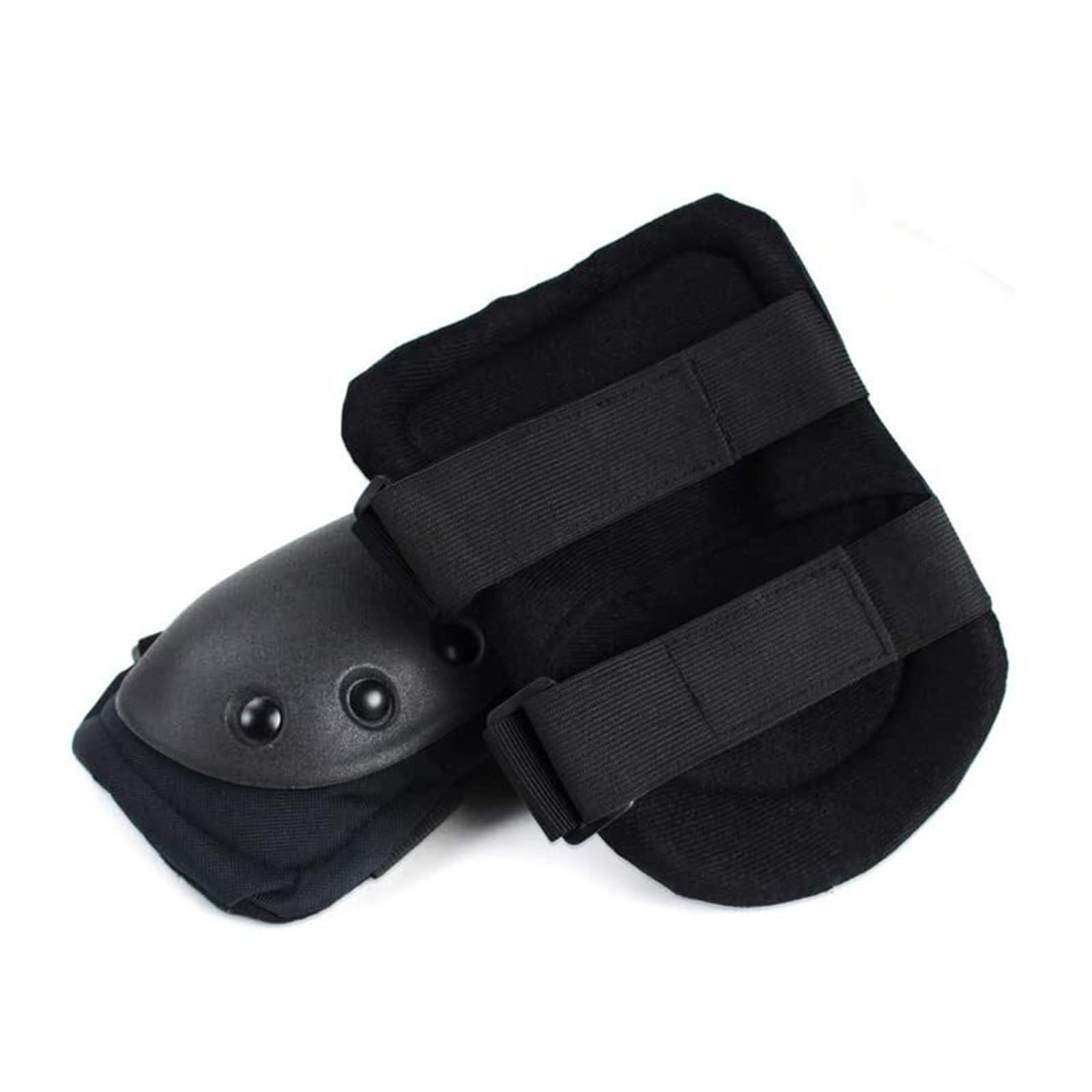 Set Di 2 Ginocchiere E Gomitiere Tattiche, Equipaggiamento Protettivo In Nylon TPU Con Cinghie Regolabili Gancio Anello Schiuma For Ciclismo Ed Escursionismo