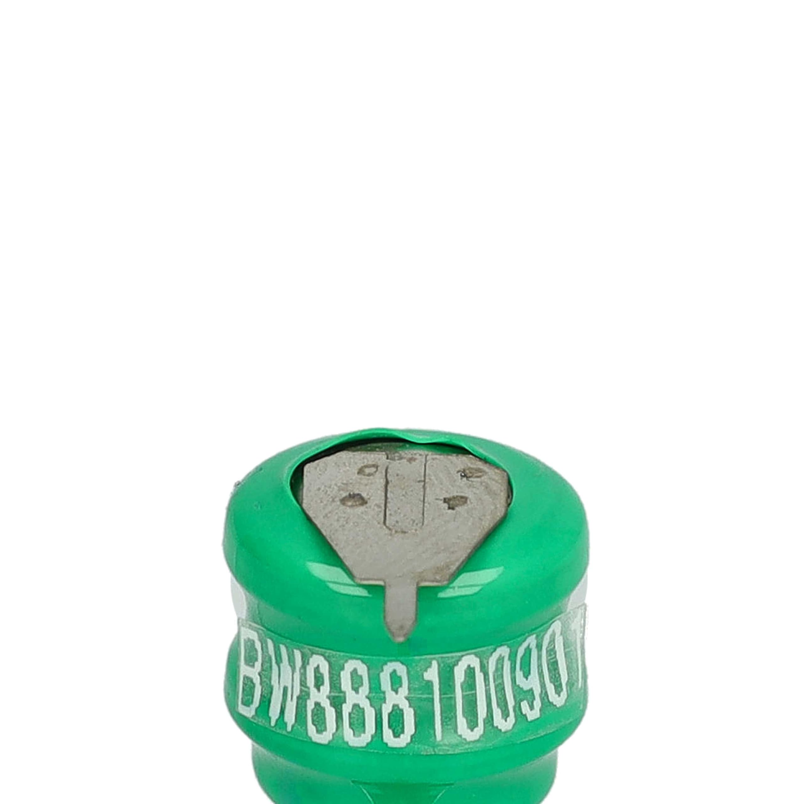 vhbw 100 x wymienna bateria guzikowa NiMH typ V40H 2 piny 40 mAh 2,4 V nadaje się do modeli akumulatorów, lamp słonecznych itp.