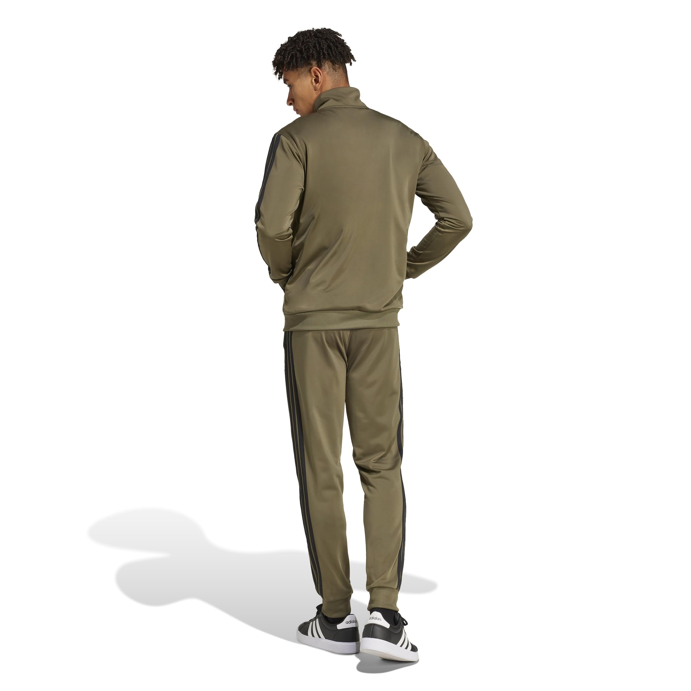 adidas Dresy Mężczyźni SPORTSWEAR BASIC 3 STRIPES TRICOT TRACKSUIT