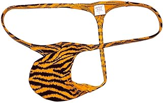 Men's Camouflage Micro Thong Stretchy String Mini Bikini Guys T-Back Pants