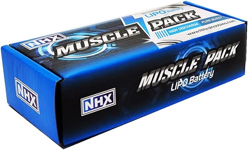 Miniatura 2 de NHX Muscle Pack 2S 7.4V 7600mAh 35C Estuche rígido Lipo batería wEC3 conector