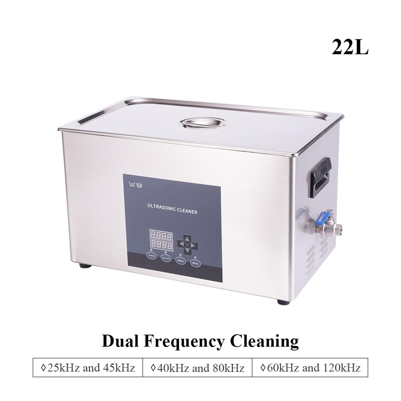 MáQuina Limpiadora UltrasóNica Máquina Limpiadora Ultrasónica Industrial De Doble Frecuencia De 22L For Uso En Laboratorio, Piezas De Precisión, Placa Base, Lavado por Ultrasonidos(25kHz 45kHz)