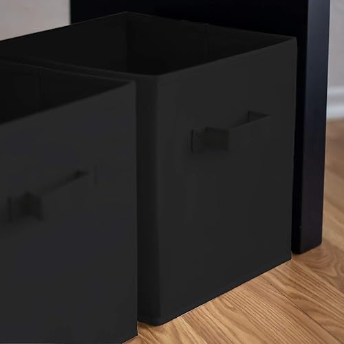 Miniatura 6 de Pomatree Cubos de almacenamiento de 13 x 13 x 13 pulgadas, paquete de 6 cubos de almacenamiento grandes, asas dobles, canastas plegables para el