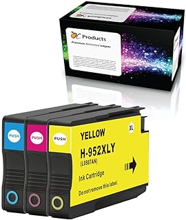 OCProducts Remanufactured Ink Cartridge HP 952XL Ink Cartridge 3 Pack for OfficeJet Pro 7720 7730 7740 8210 8216 8702 8710 8715 8720 8725 8730 8740 Cyan
