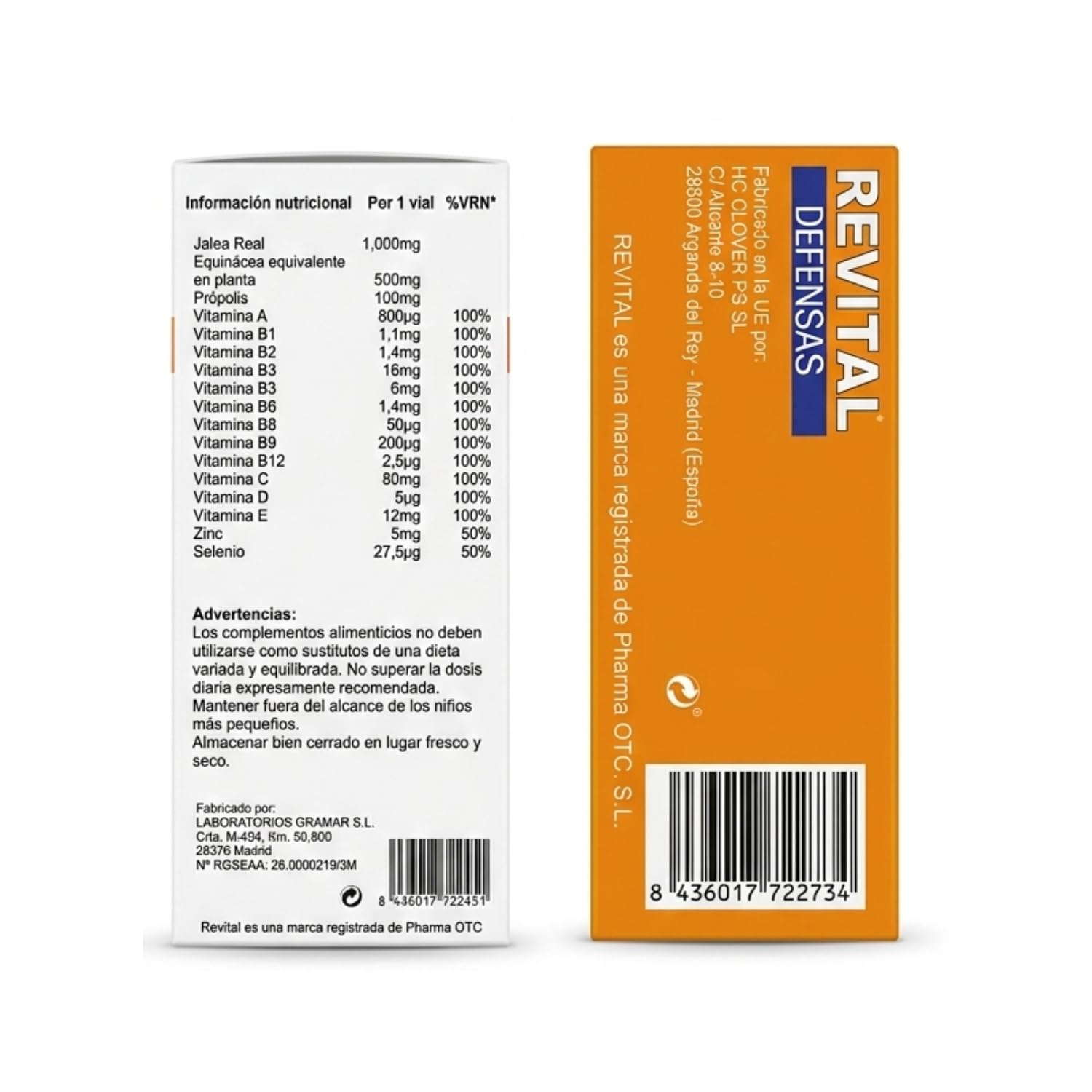 Revital Defensas 20 Viales + 30 Cápsulas - Ayuda a Disminuir el Cansancio y la Fatiga y Contribuye a Mantener las Defensas del Organismo - con Equinácea, Propóleo, Cúrcuma, Vitamina C y Minerales
