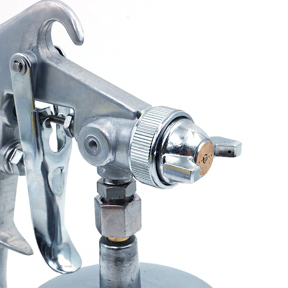 F-75G HVLP Pistolet pulvérisateur de peinture par gravité, avec tasse en aluminium d'une capacité de 400 cc, buse de 1,5 mm 600 ml
