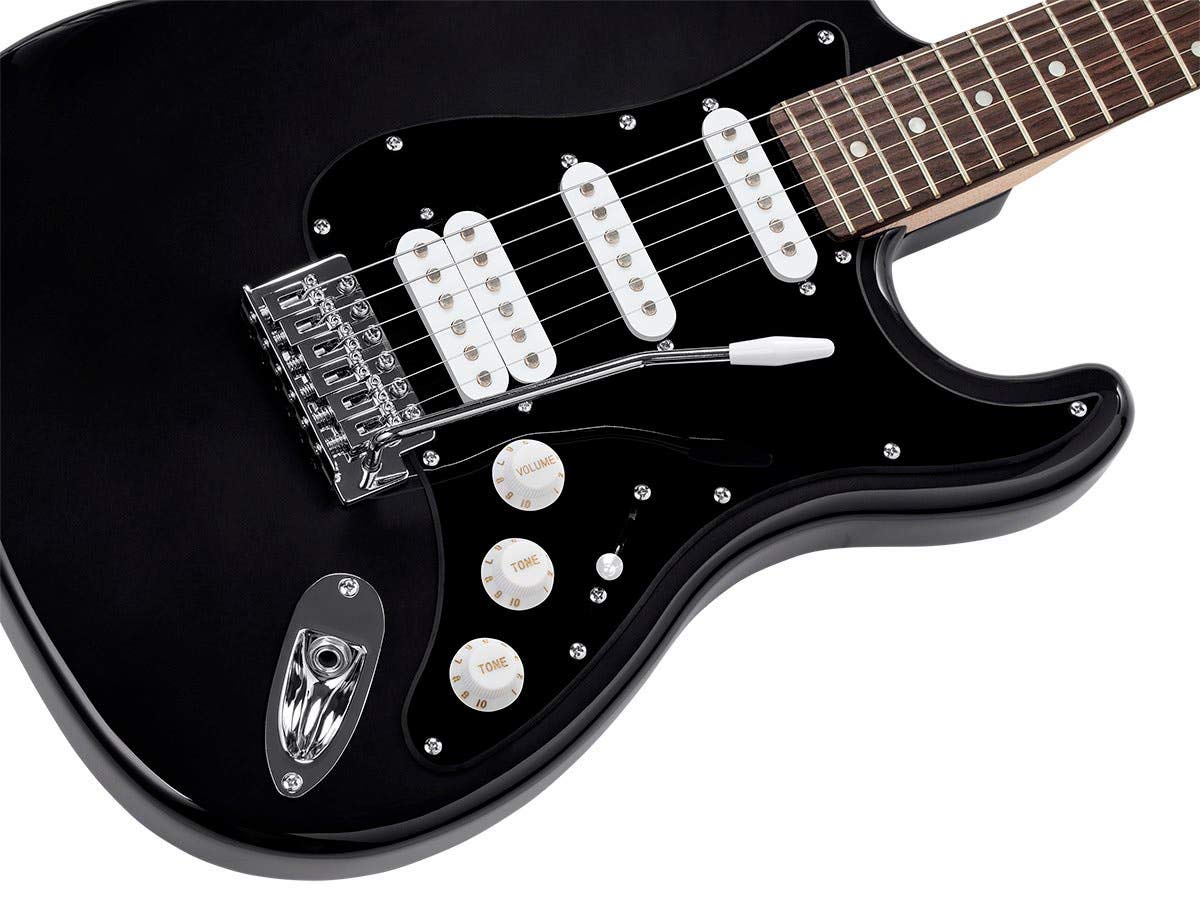 Monoprice Indio Series California Classic 6 String Solid-Body Ambidextrous Black, (610370)