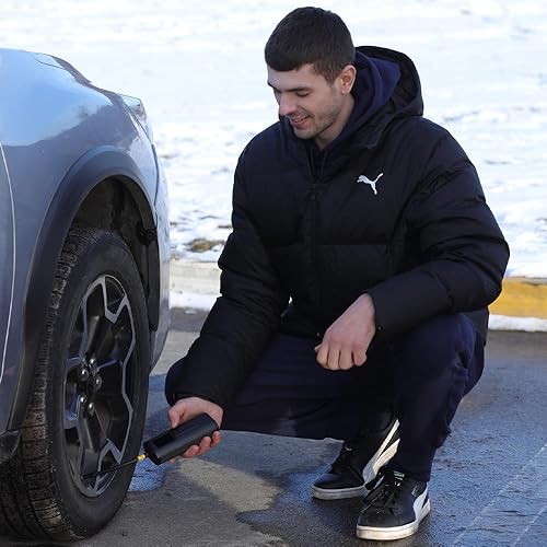 Miniatura 2 de Woowind AP2-P Inflador de neumáticos Compresor de aire portátil 150PSI Bomba de aire para neumáticos de automóvil, bomba de bicicleta, parada