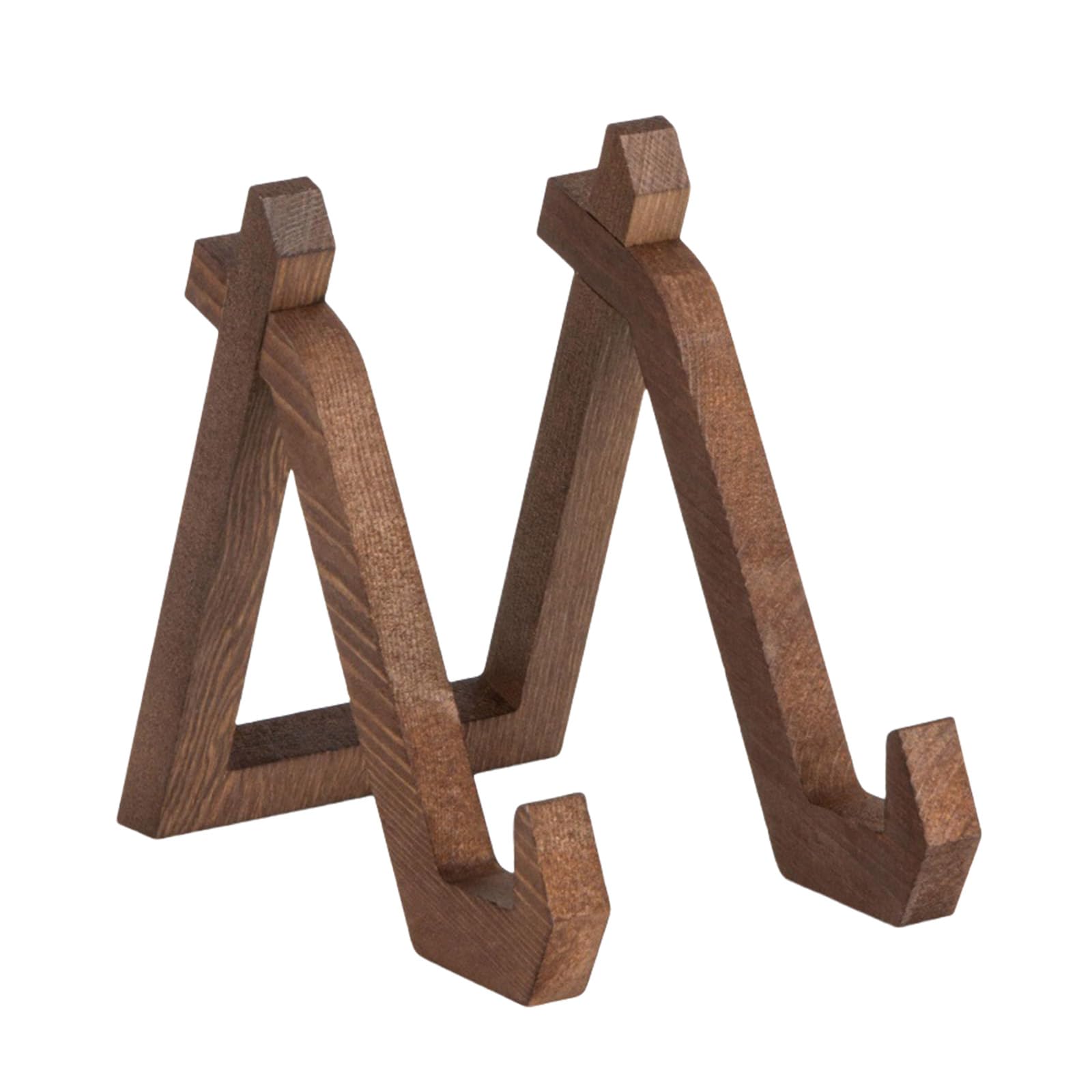 Msioytog Sturdy Wood Plate Easels Tabletop Display Stand for Photo Frames Decorative Items for Home and Galleries Accessory Wood Plates Stand