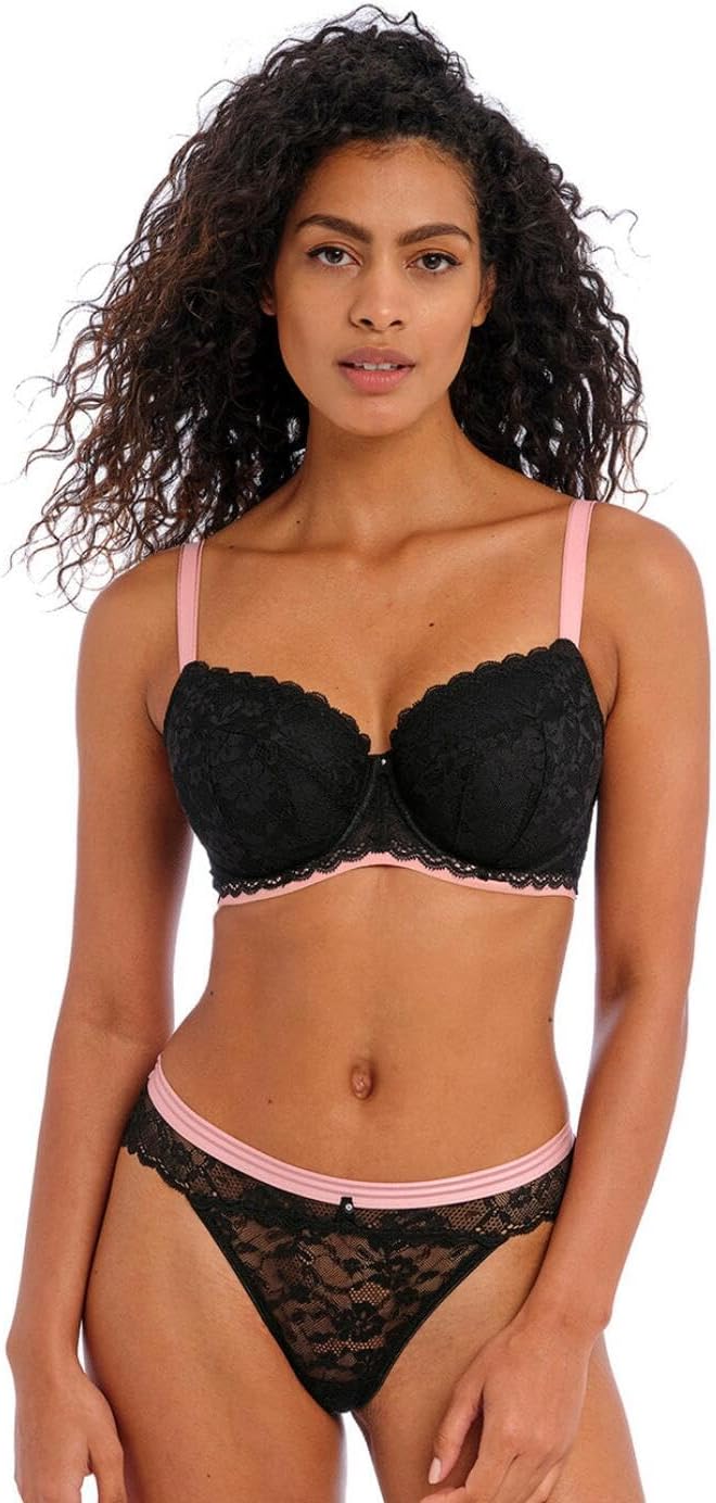 Freya Women's Offbeat Underwire Padded Half Cup Black - Image 6
