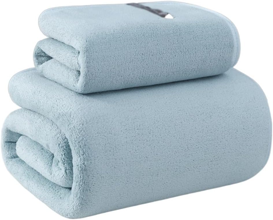 Thighten Increase Bath Towel Cotton Soft Water Absorption Home can wear a Blanket Towel Two Suits