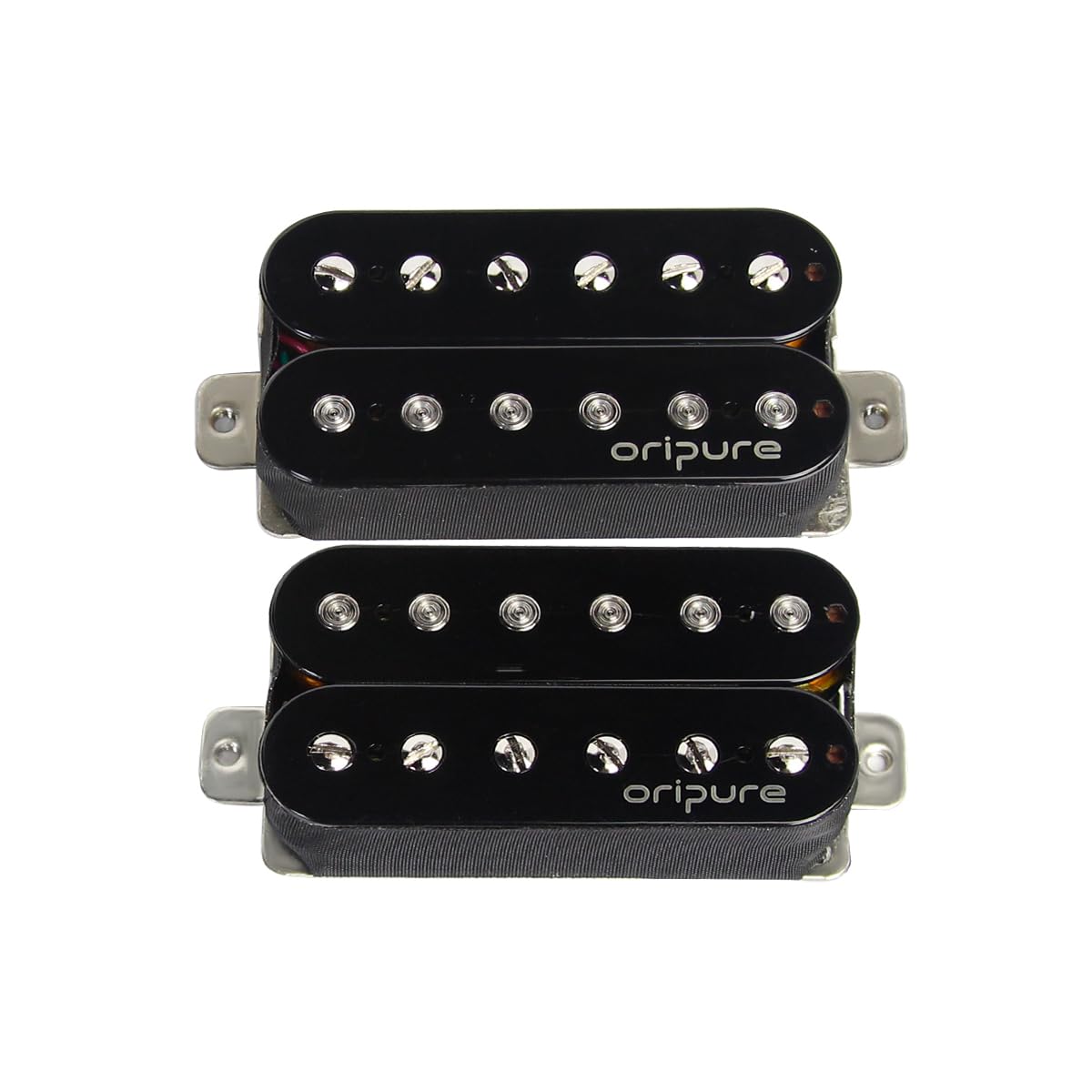 OriPure ALNICO 5 Humbucker Tonabnehmer Set schwarz Hals Brücke