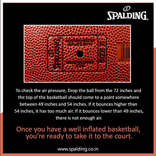 Spalding Rebound Rubber Basketball (Brick Brown, Size 7) - Image 6