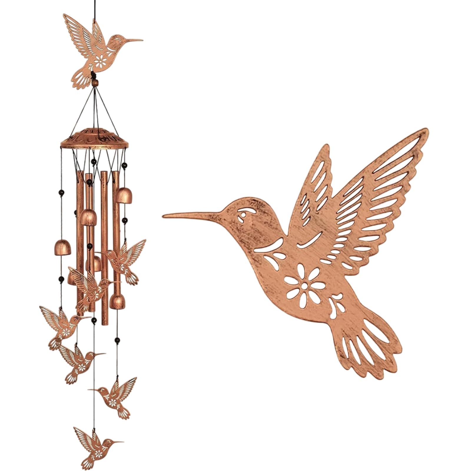 Decoration Animal Wind Sound Butterfly Hanging Easy Hanging Metal Decoration Easy Installation Solar Wind Chimes for Outside