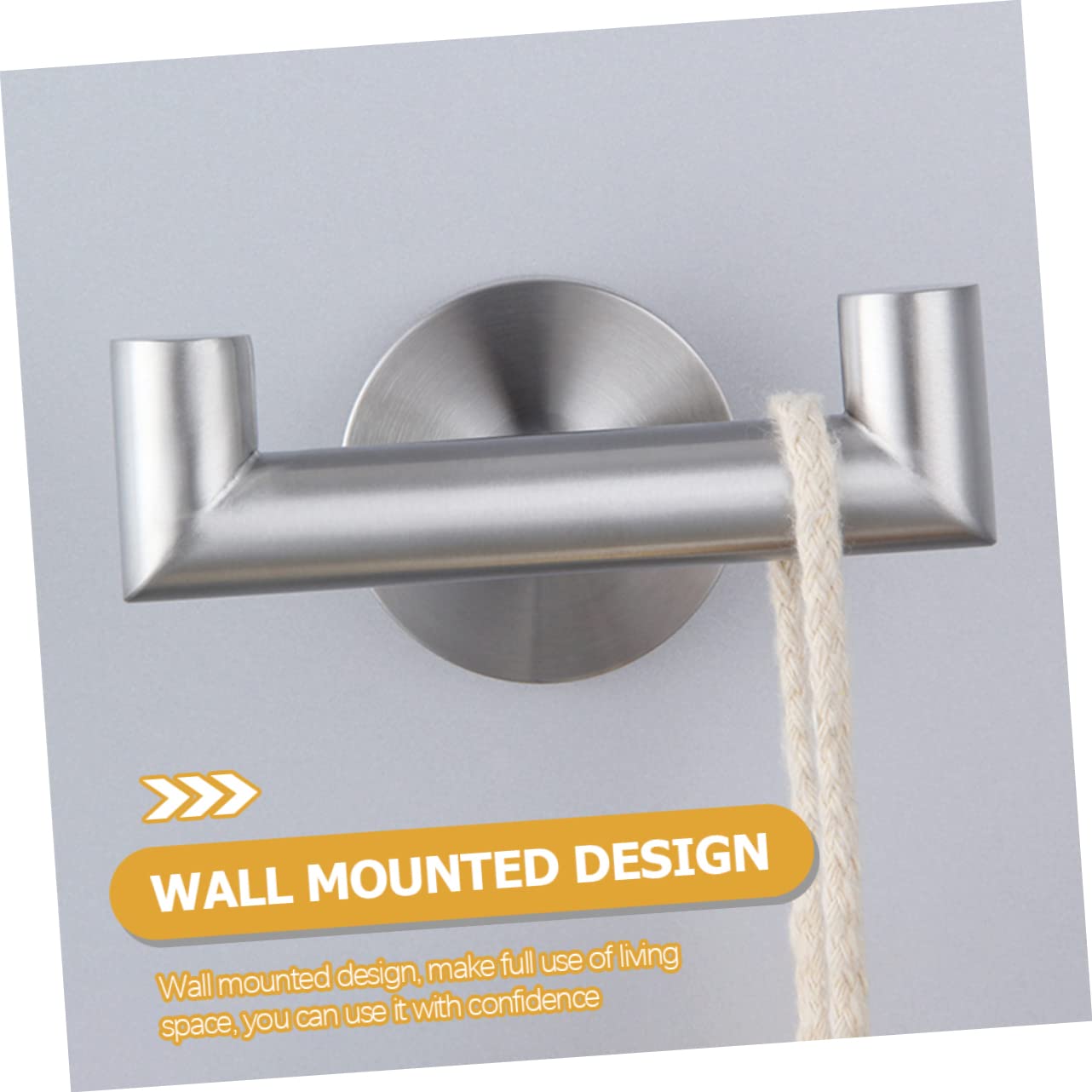 3 Perchas Dobles De Acero Inoxidable Para Toallas Para Montar En La Pared Para Baño Cocina Abrigos Y Ropa.