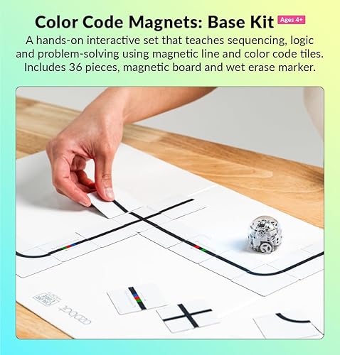 Miniatura 3 de Ozobot Kit de movimiento especial de imanes de código de color herramienta de aprendizaje de codificación interactiva para niños a partir de 3 años,