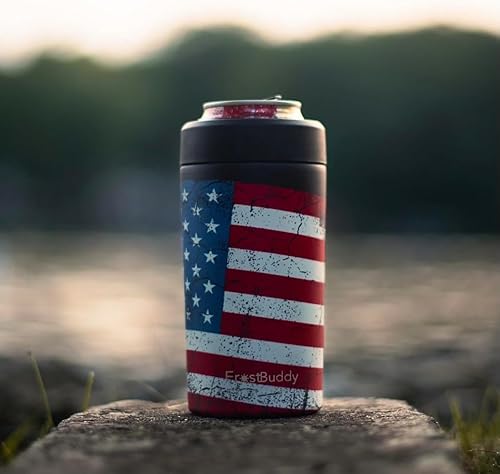 Miniatura 7 de Frost Buddy - Enfriador de latas universal Buddy, se adapta a todos, para botellas regulares de 12 y 16 onzas o de tamaño delgado, acero inoxidable