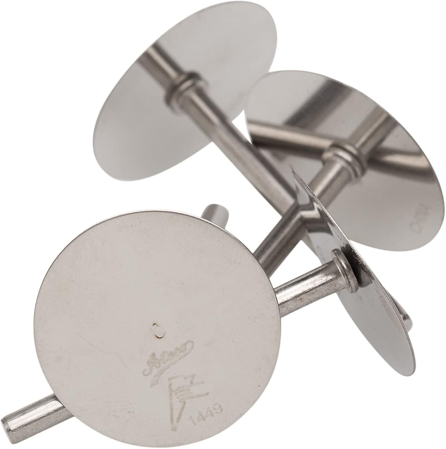 Ateco 1449 Stainless Steel Cake Pan Heating Core - 4/Pack
